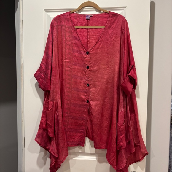 Pink Silk Tunic - Picture 2 of 4